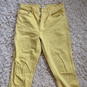 AGOLDE Yellow Riley Jeans